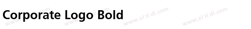 Corporate Logo Bold 字体转换